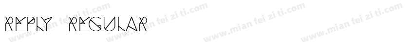 Reply Regular字体转换